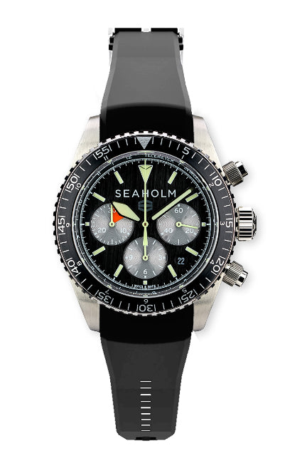 Flats Chronograph Watch Black
