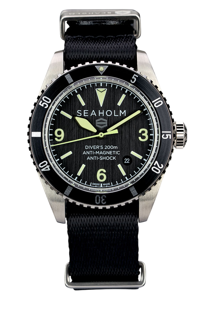 offshore dive watch black bracelet